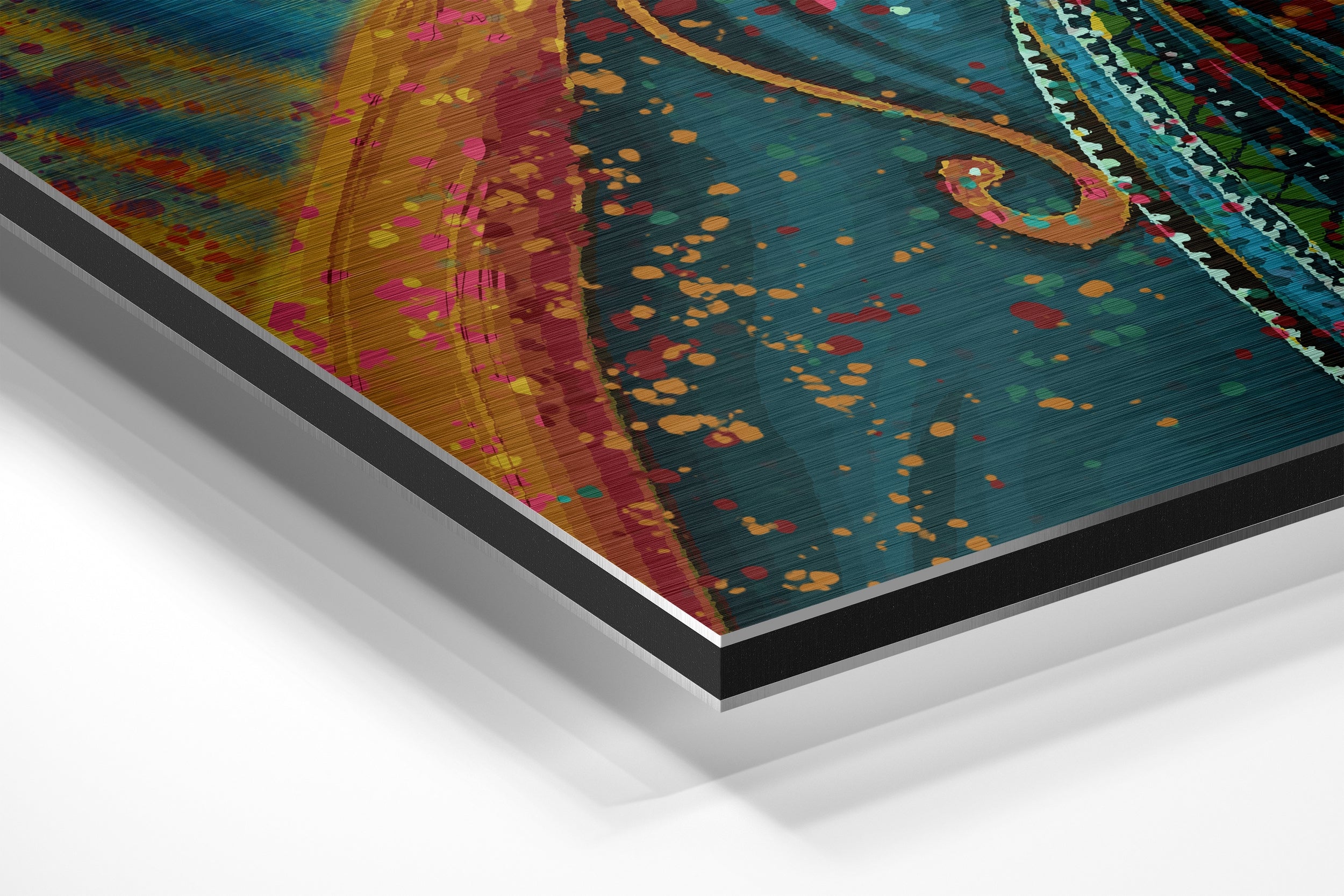 Dervish Brushed Aluminium Dibond Wall Art.