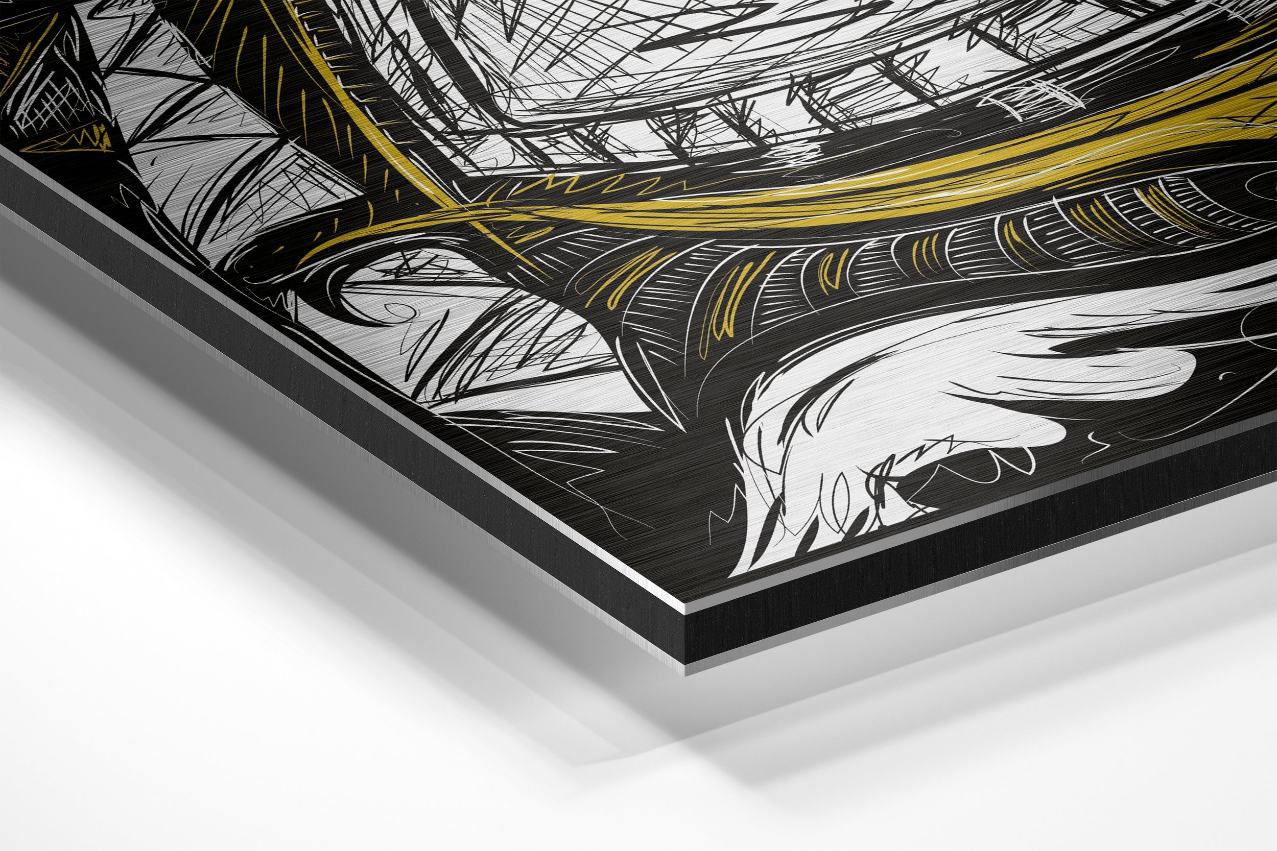 Dojutsu Eye Brushed Aluminium Dibond Wall Art.