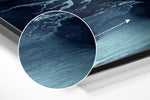 Blue Brushed Aluminium Dibond Wall Art.
