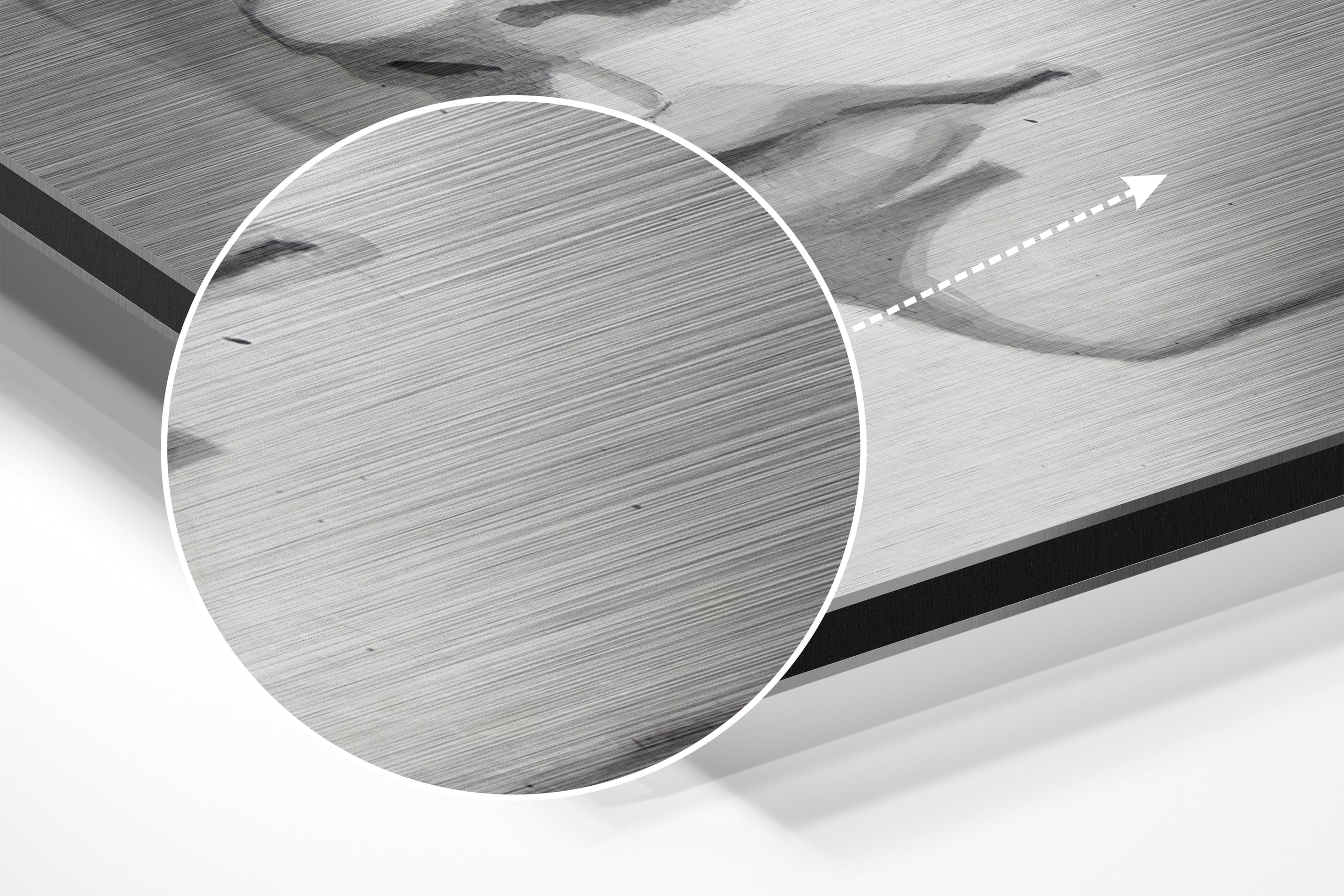 The Kid Brushed Aluminium Dibond Wall Art.