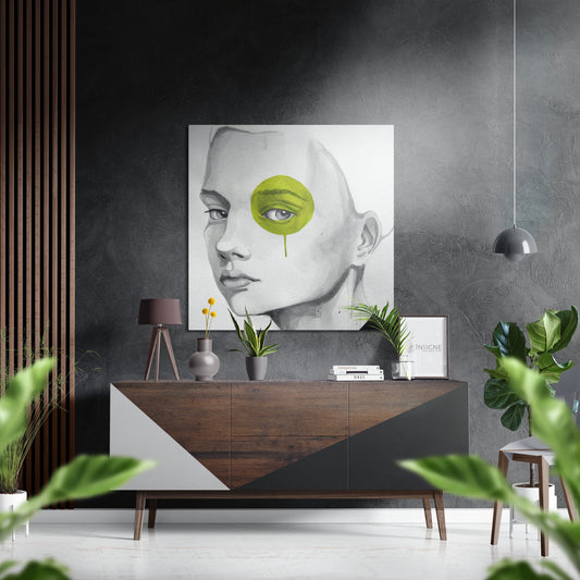 The Kid Brushed Aluminium Dibond Wall Art.