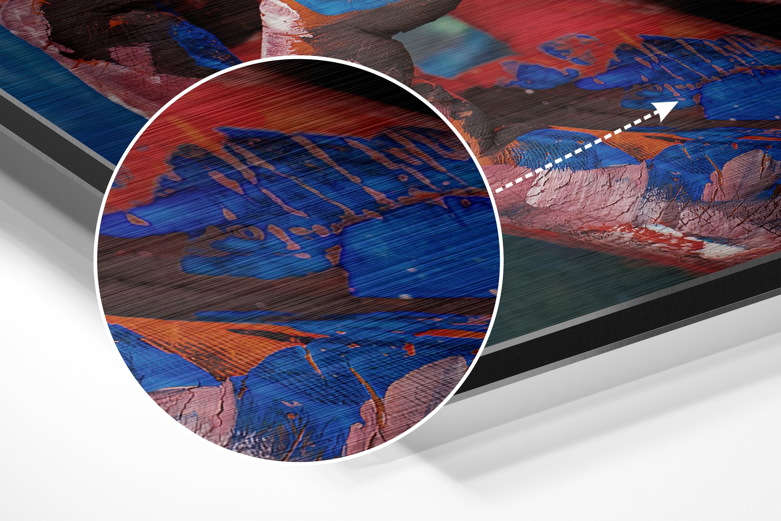 Thoughts Brushed Aluminium Dibond Wall Art.