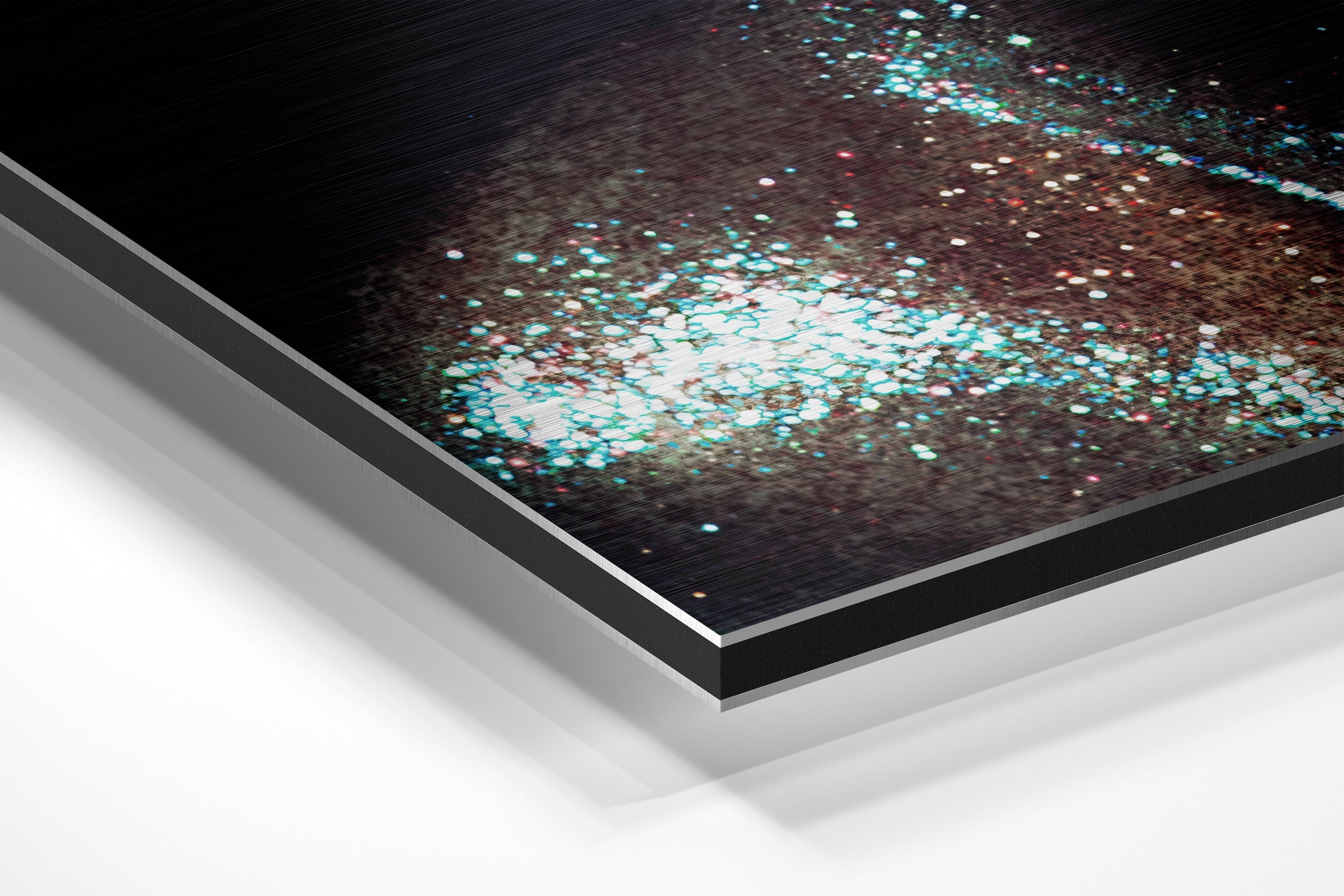 Sparkling Woman Brushed Aluminium Dibond Wall Art.