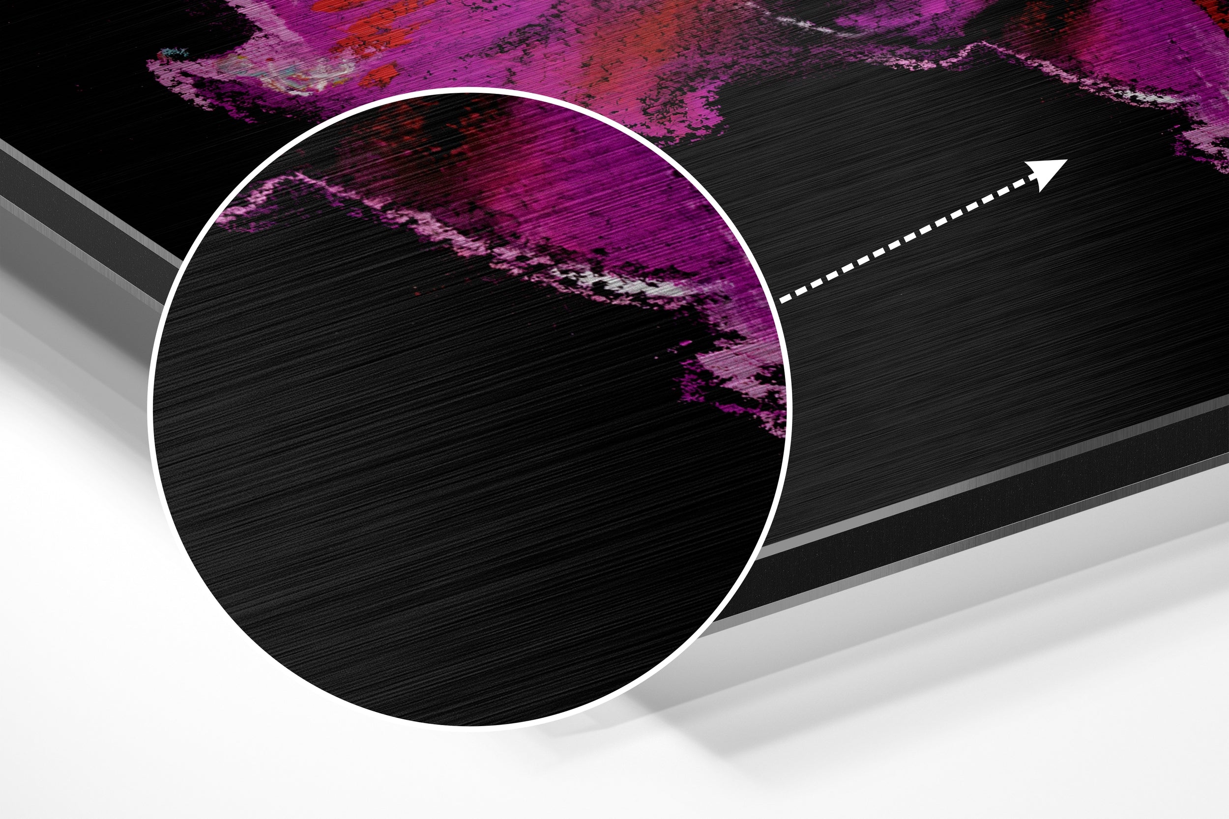 Flower Brushed Aluminium Dibond Wall Art.