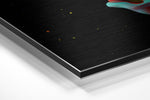 Dripping Brushed Aluminium Dibond Wall Art.