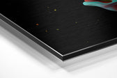 Dripping Brushed Aluminium Dibond Wall Art.