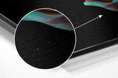 Dripping Brushed Aluminium Dibond Wall Art.