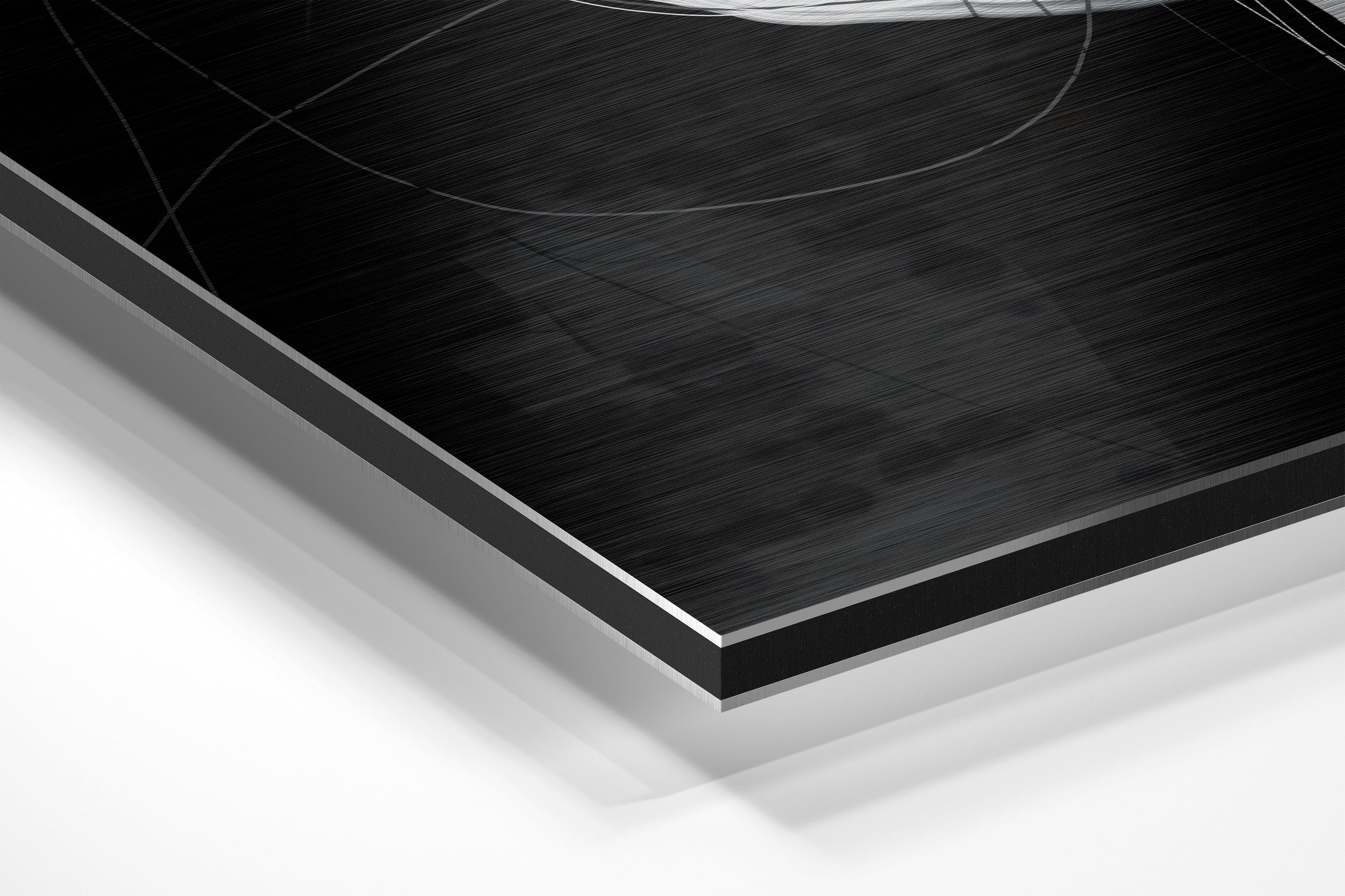 The Hole Brushed Aluminium Dibond Wall Art.