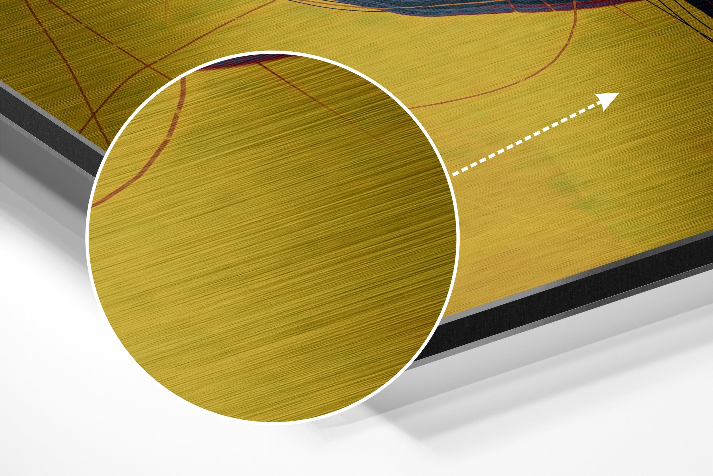 The Hole Brushed Aluminium Dibond Wall Art.