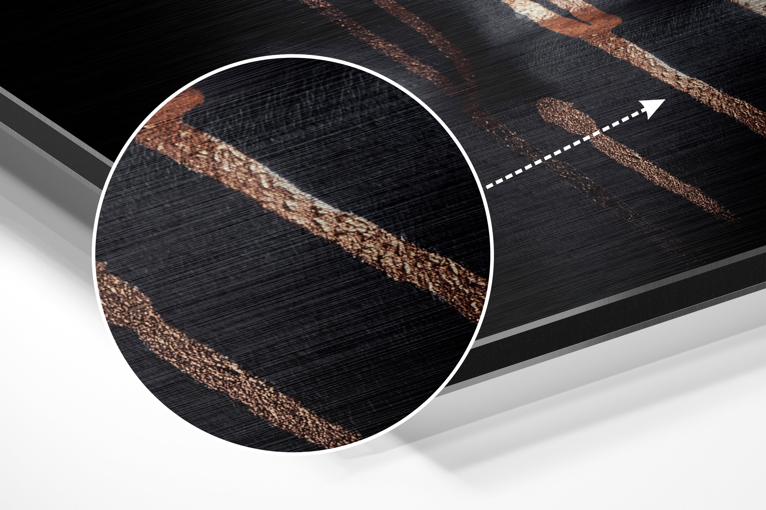 Women Brushed Aluminium Dibond Wall Art.