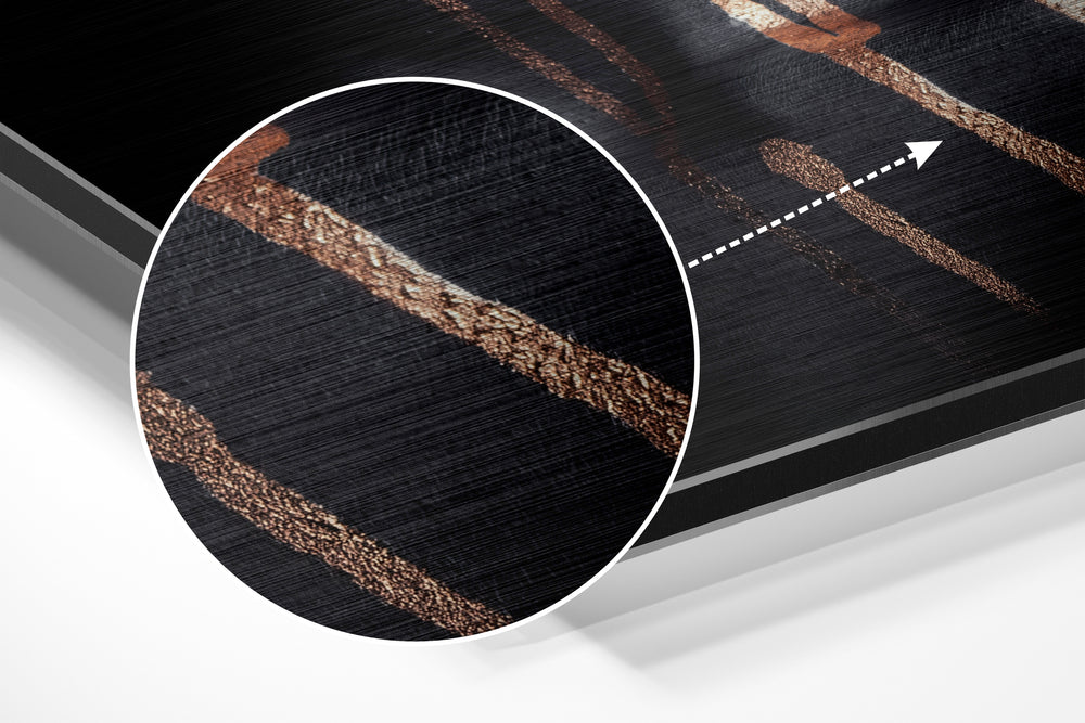 Women Brushed Aluminium Dibond Wall Art.