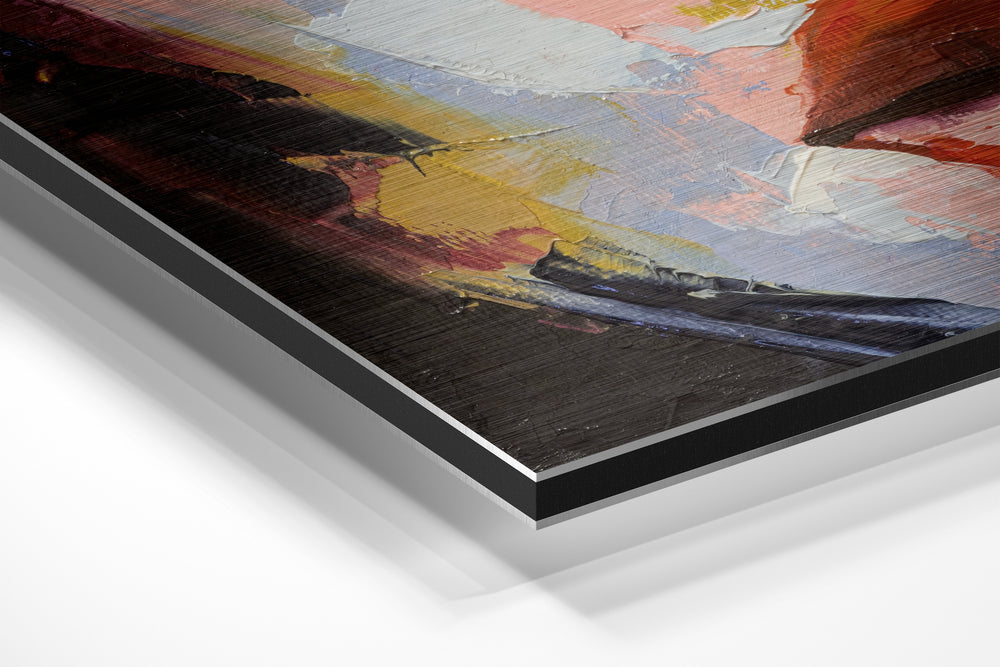 Beauty Brushed Aluminium Dibond Wall Art.