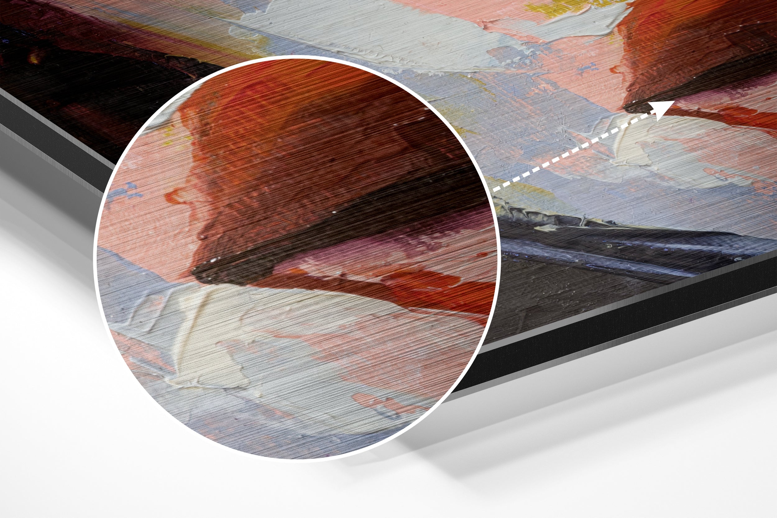 Beauty Brushed Aluminium Dibond Wall Art.