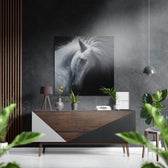 Horse Brushed Aluminium Dibond Wall Art.