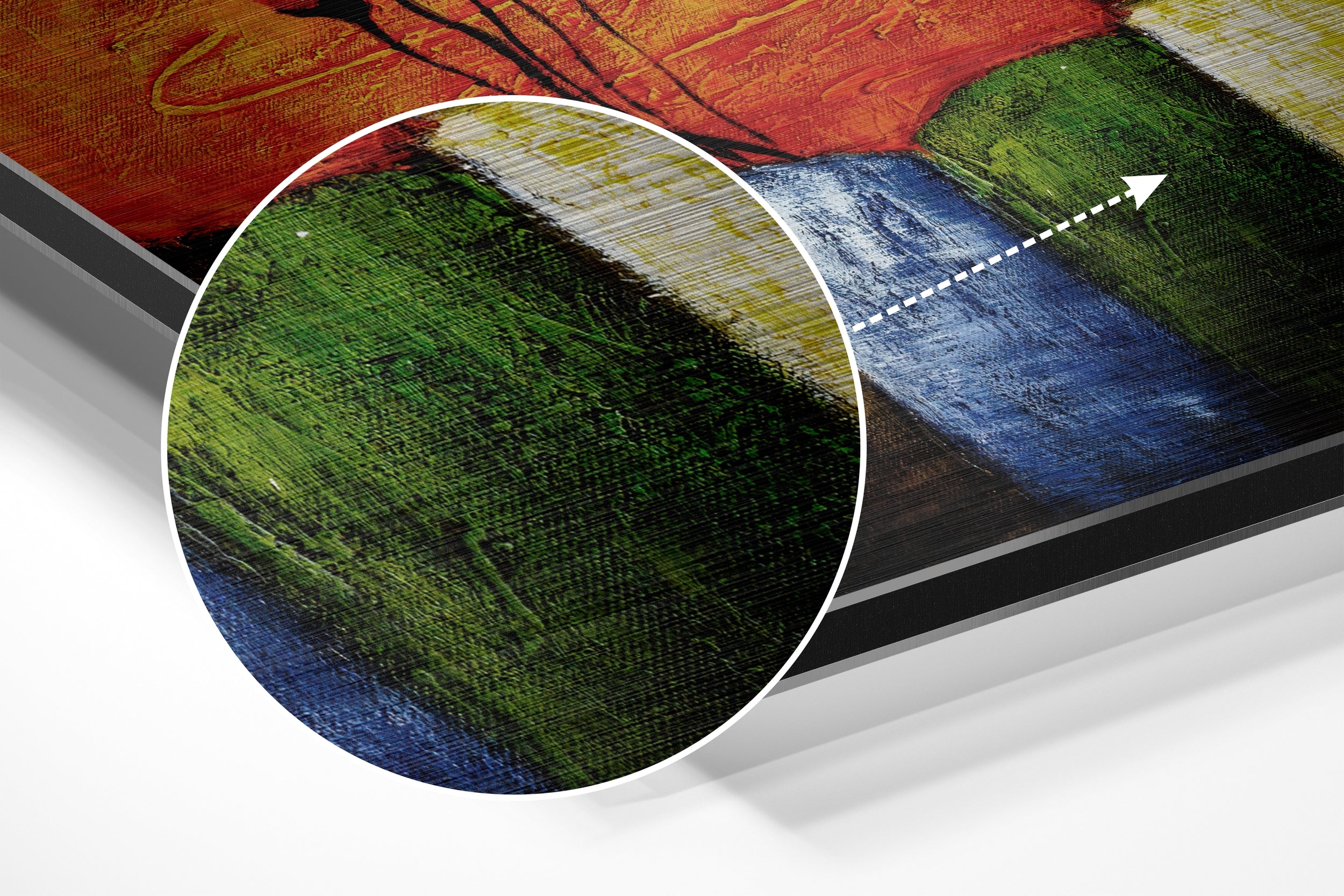 Ballerina Brushed Aluminium Dibond Wall Art.