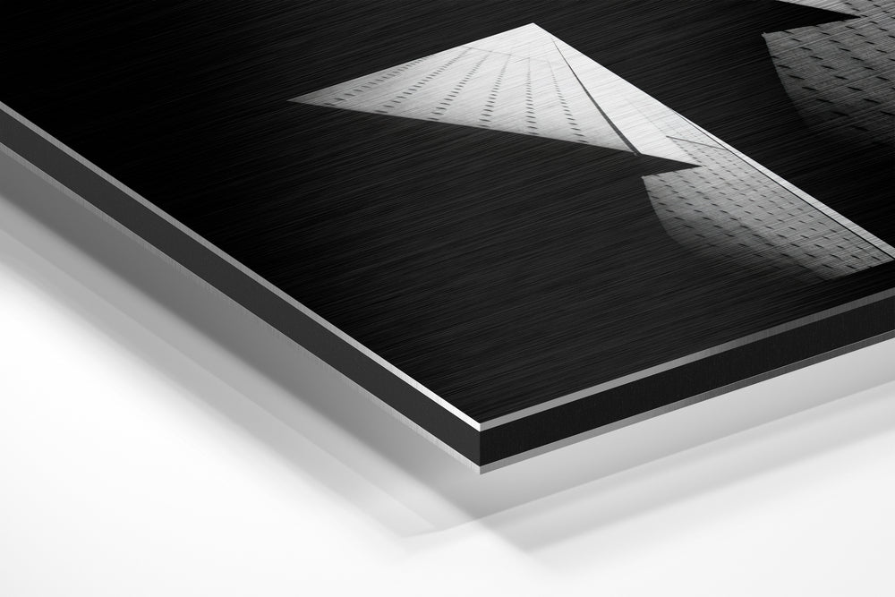Buildings Brushed Aluminium Dibond Wall Art.