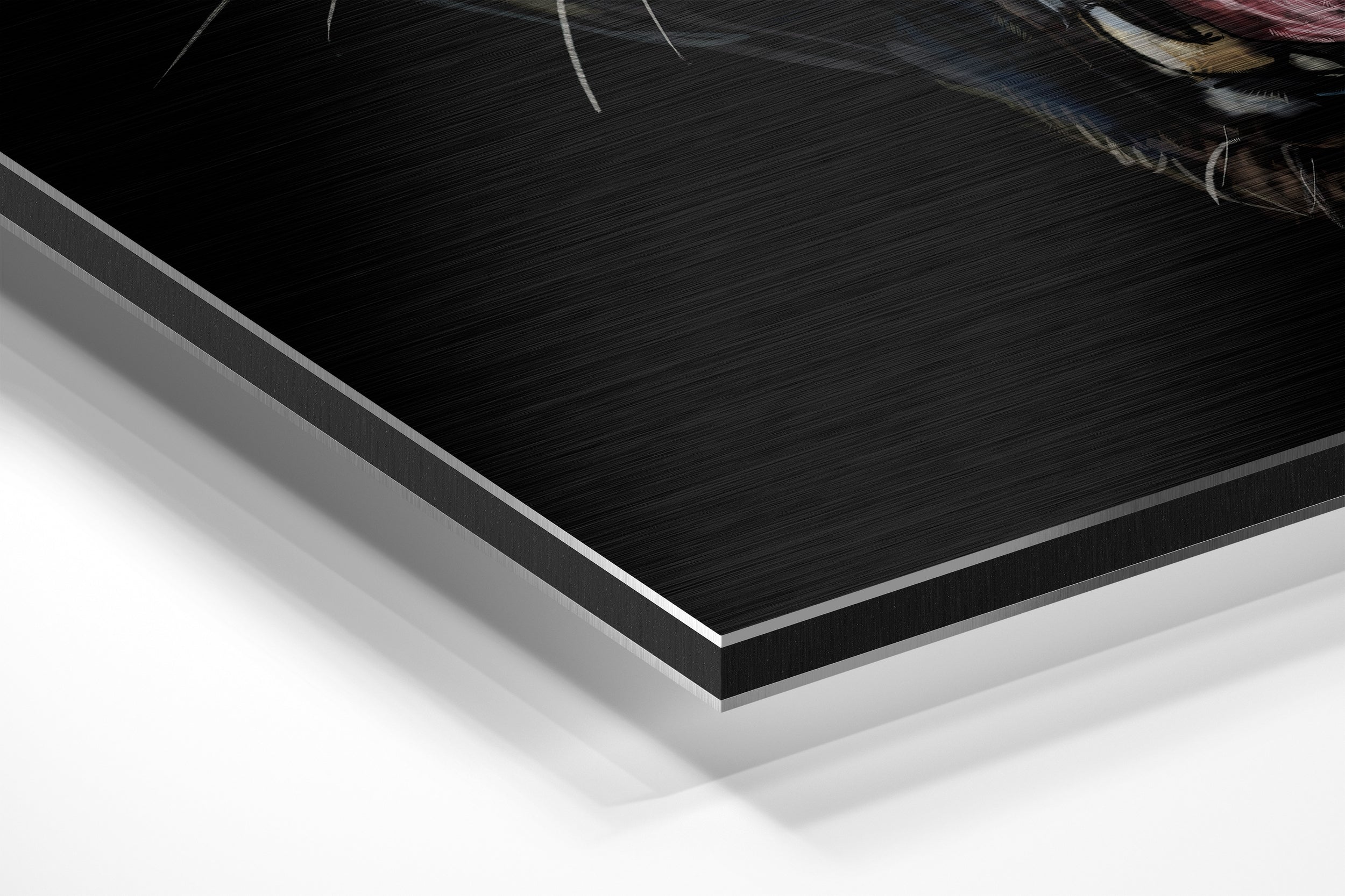 Black Panther Brushed Aluminium Dibond Wall Art.