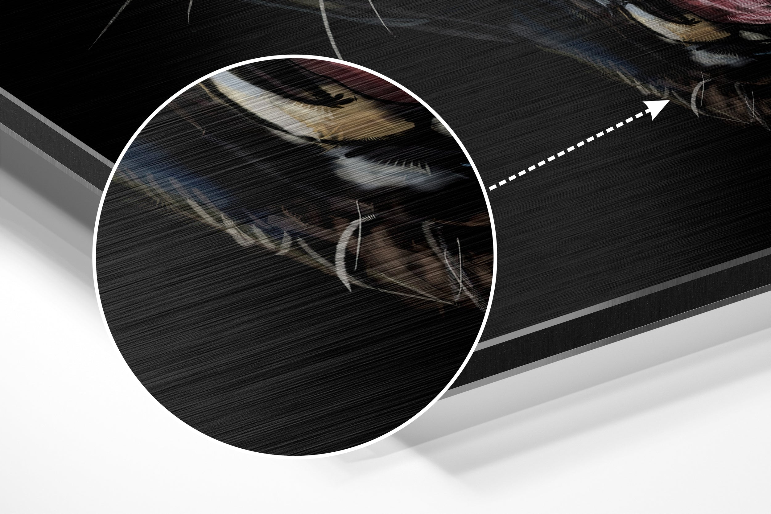 Black Panther Brushed Aluminium Dibond Wall Art.