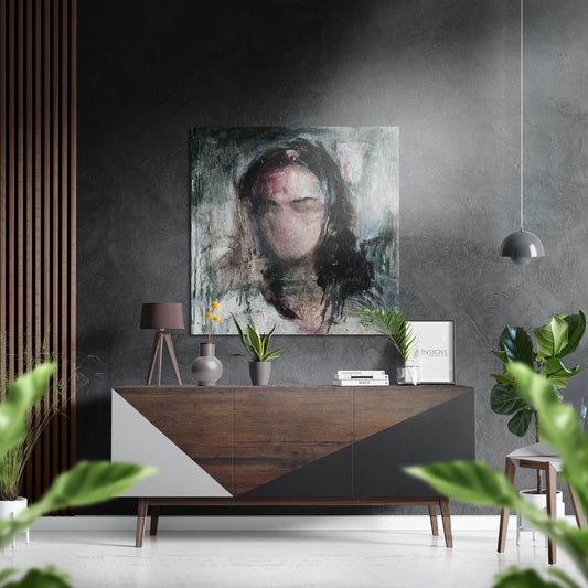 Silence Brushed Aluminium Dibond Wall Art.