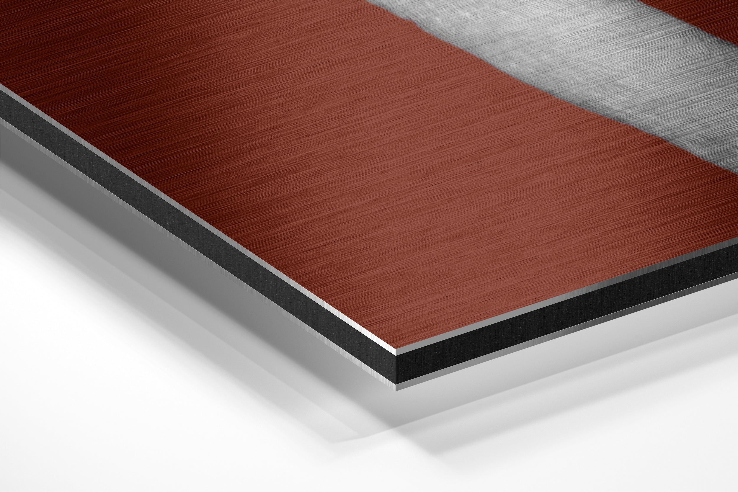 Albino Flamingo Brushed Aluminium Dibond Wall Art.