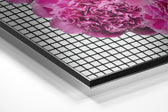 Lips Brushed Aluminium Dibond Wall Art.