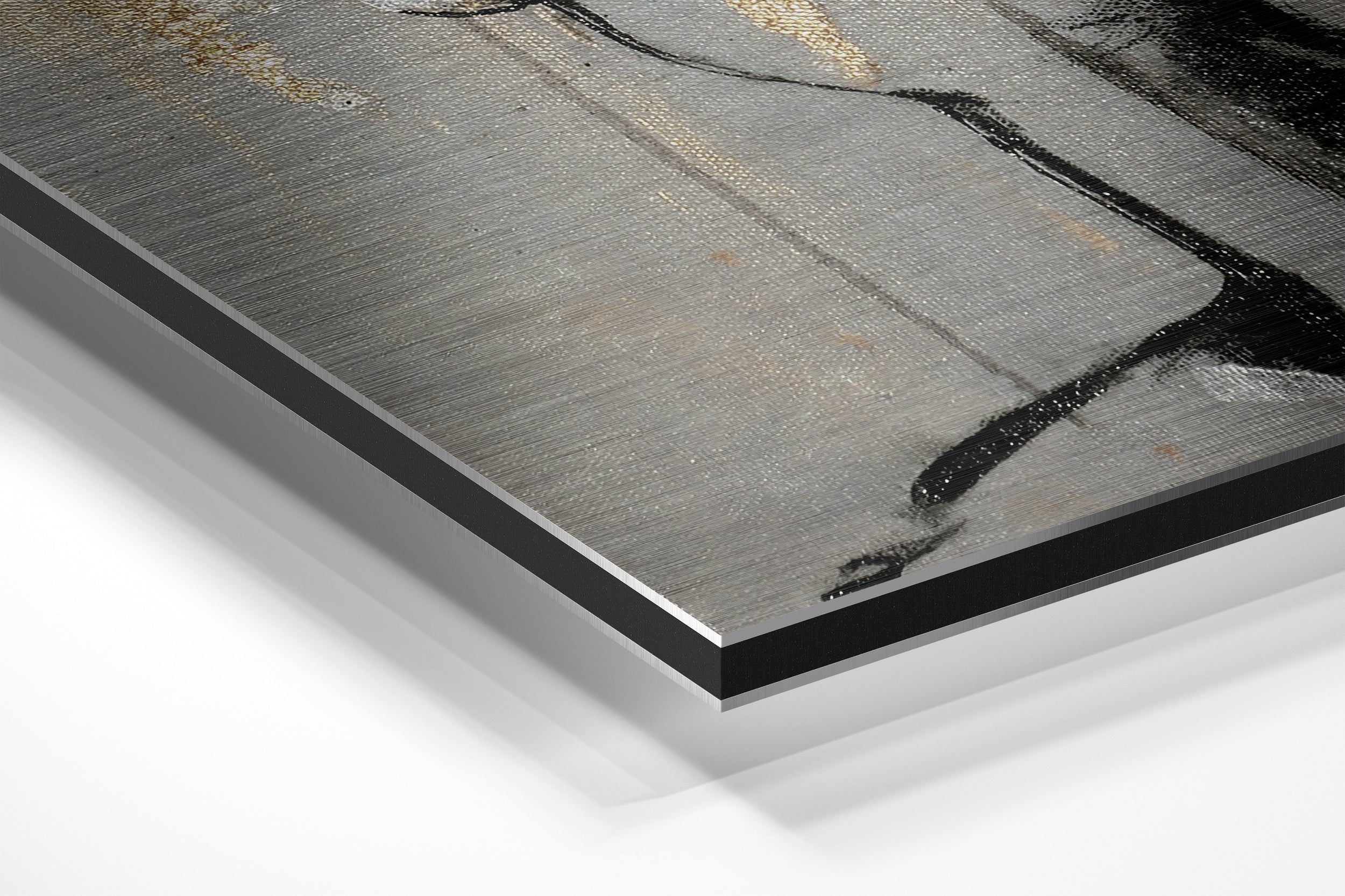 Women Brushed Aluminium Dibond Wall Art.