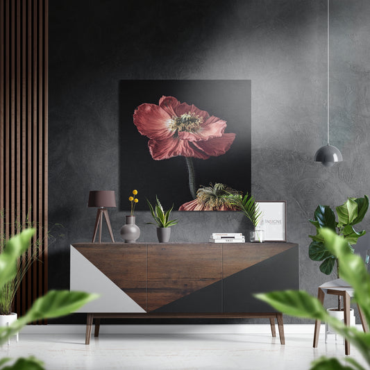 Flower Brushed Aluminium Dibond Wall Art.