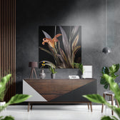 Lillium Brushed Aluminium Dibond Wall Art.