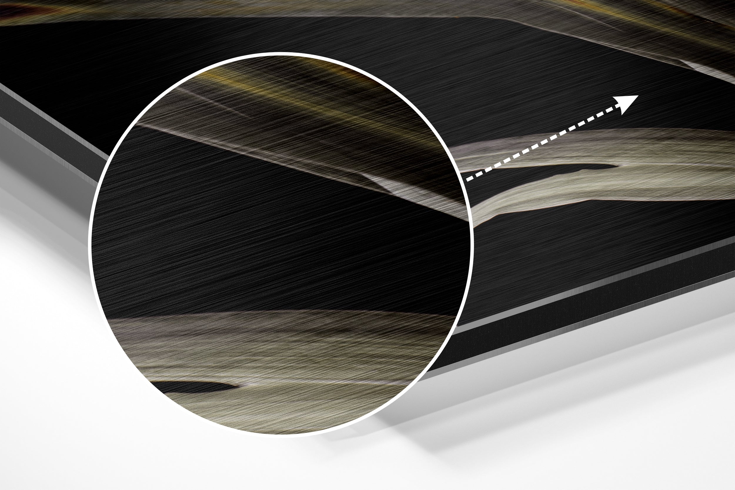 Lillium Brushed Aluminium Dibond Wall Art.