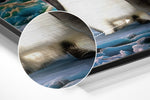 Penguin Family Brushed Aluminium Dibond Wall Art.