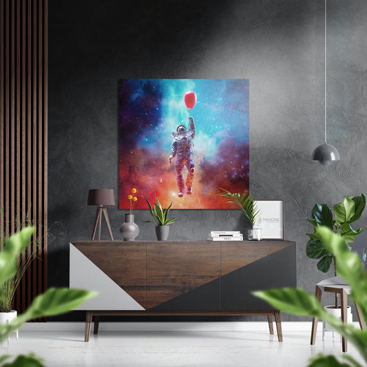 Fly in Space Brushed Aluminium Dibond Wall Art.