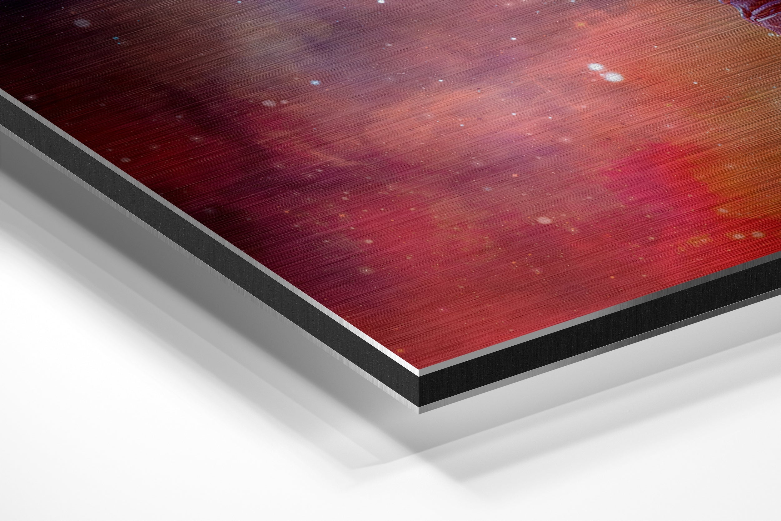 Fly in Space Brushed Aluminium Dibond Wall Art.