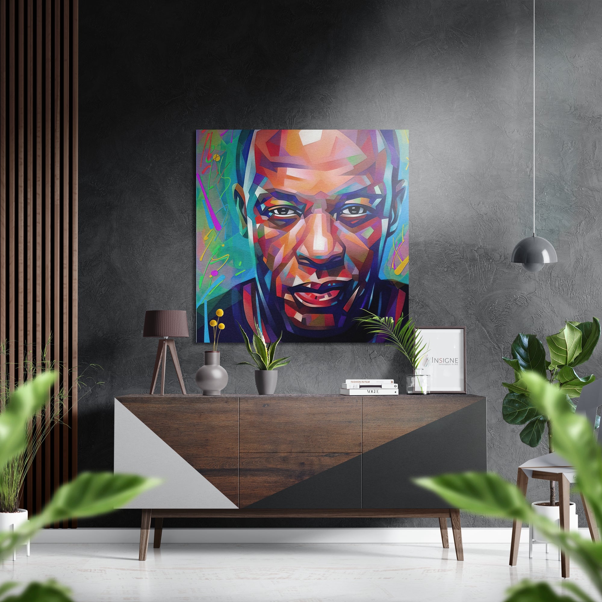 Dr. Dre Brushed Aluminium Dibond Wall Art.