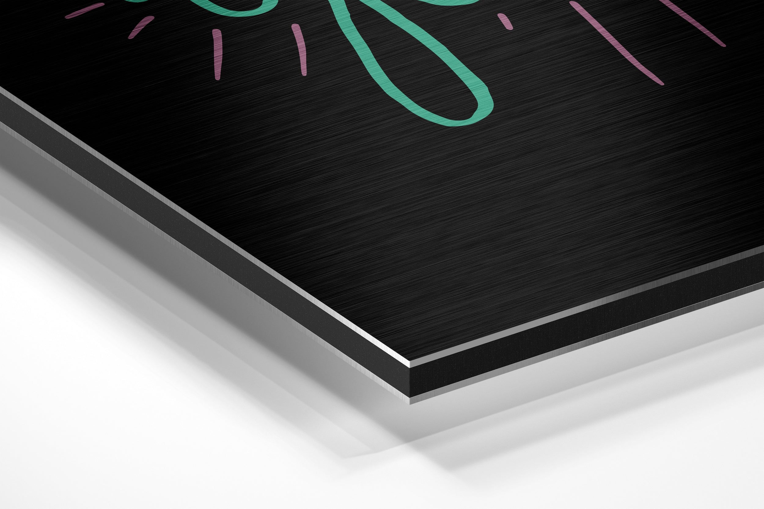 Believe in Yourself Brushed Aluminium Dibond Wall Art.