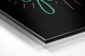 Believe in Yourself Brushed Aluminium Dibond Wall Art.