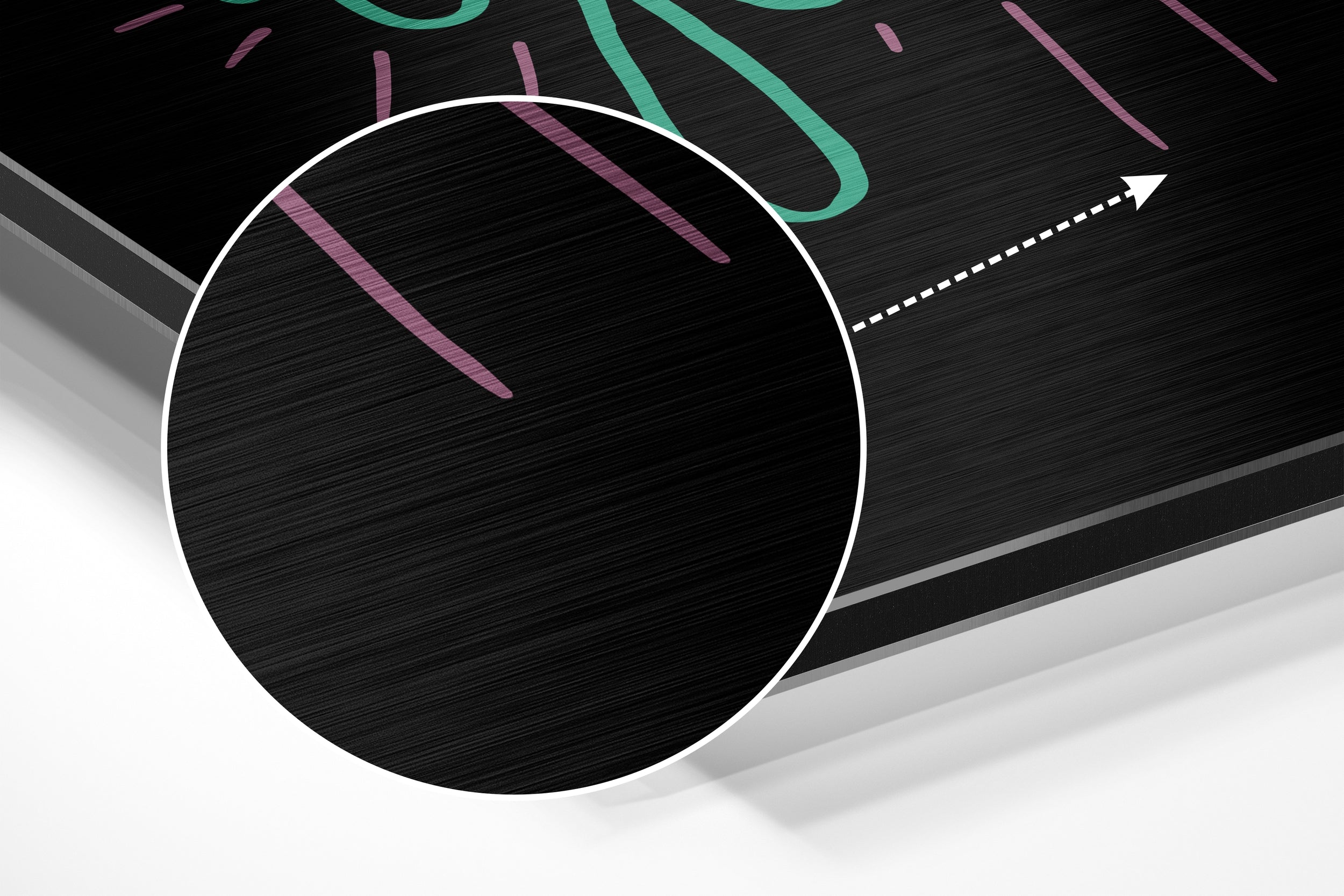 Believe in Yourself Brushed Aluminium Dibond Wall Art.