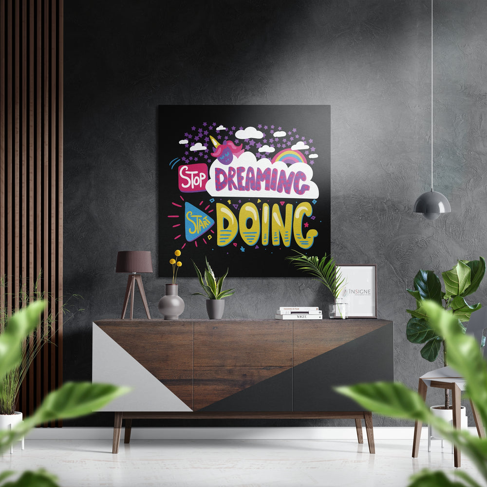 Start Doing Brushed Aluminium Dibond Wall Art.
