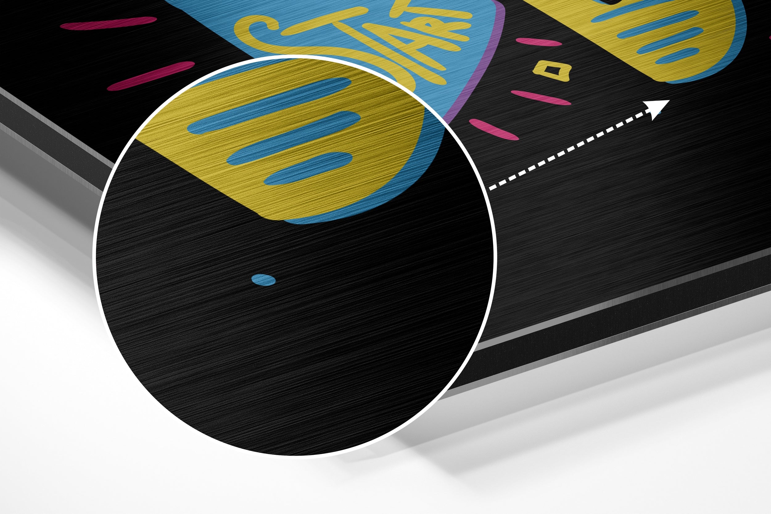 Start Doing Brushed Aluminium Dibond Wall Art.