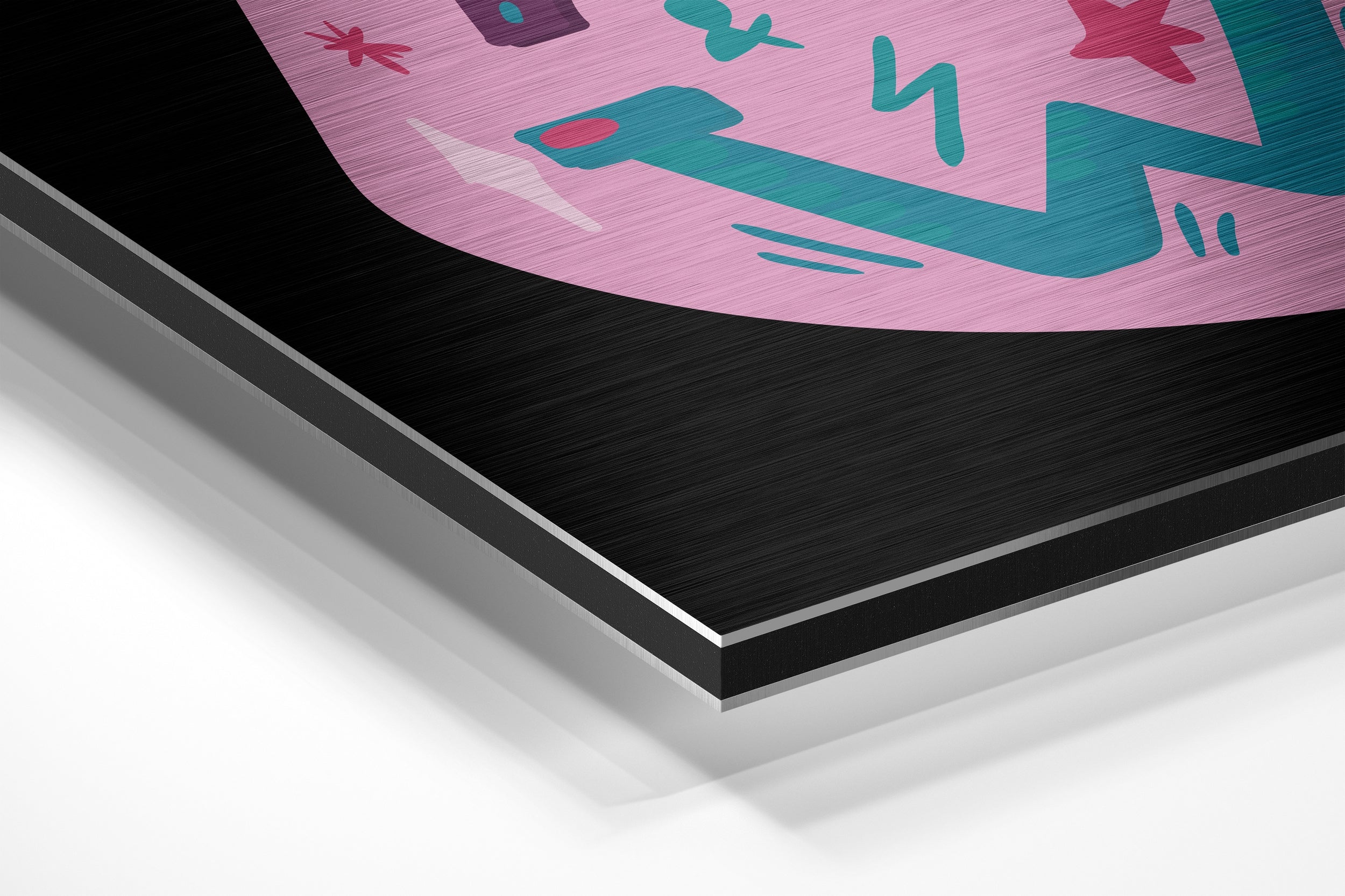 I Can, I Will Brushed Aluminium Dibond Wall Art.