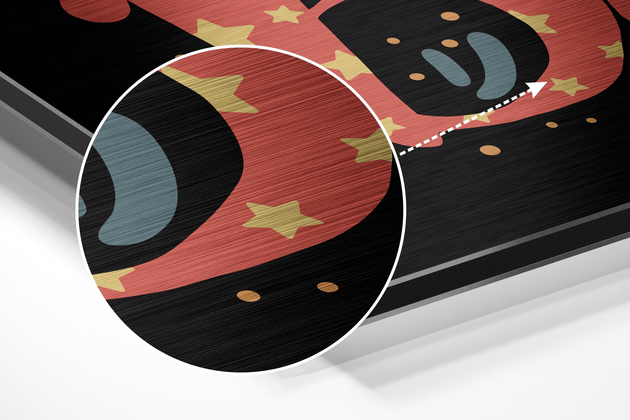 Dream Big Brushed Aluminium Dibond Wall Art.