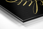 Always Believe Brushed Aluminium Dibond Wall Art.