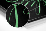 Always Believe Brushed Aluminium Dibond Wall Art.