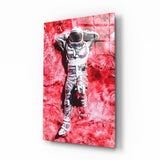 Astronaut and Space Grass Glass Art | Insigne Art Design