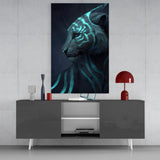 Neon Tiger Glass Art | Insigne Art Design