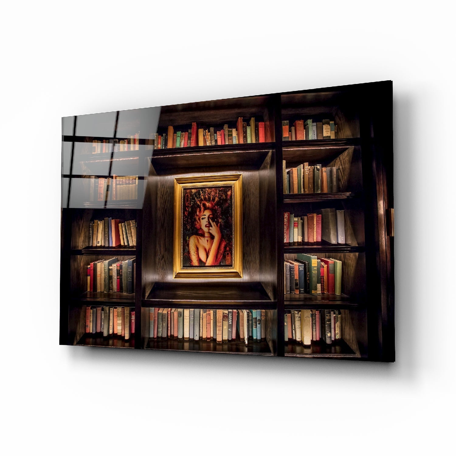 Bookshelf Glass Art | Insigne Art Design
