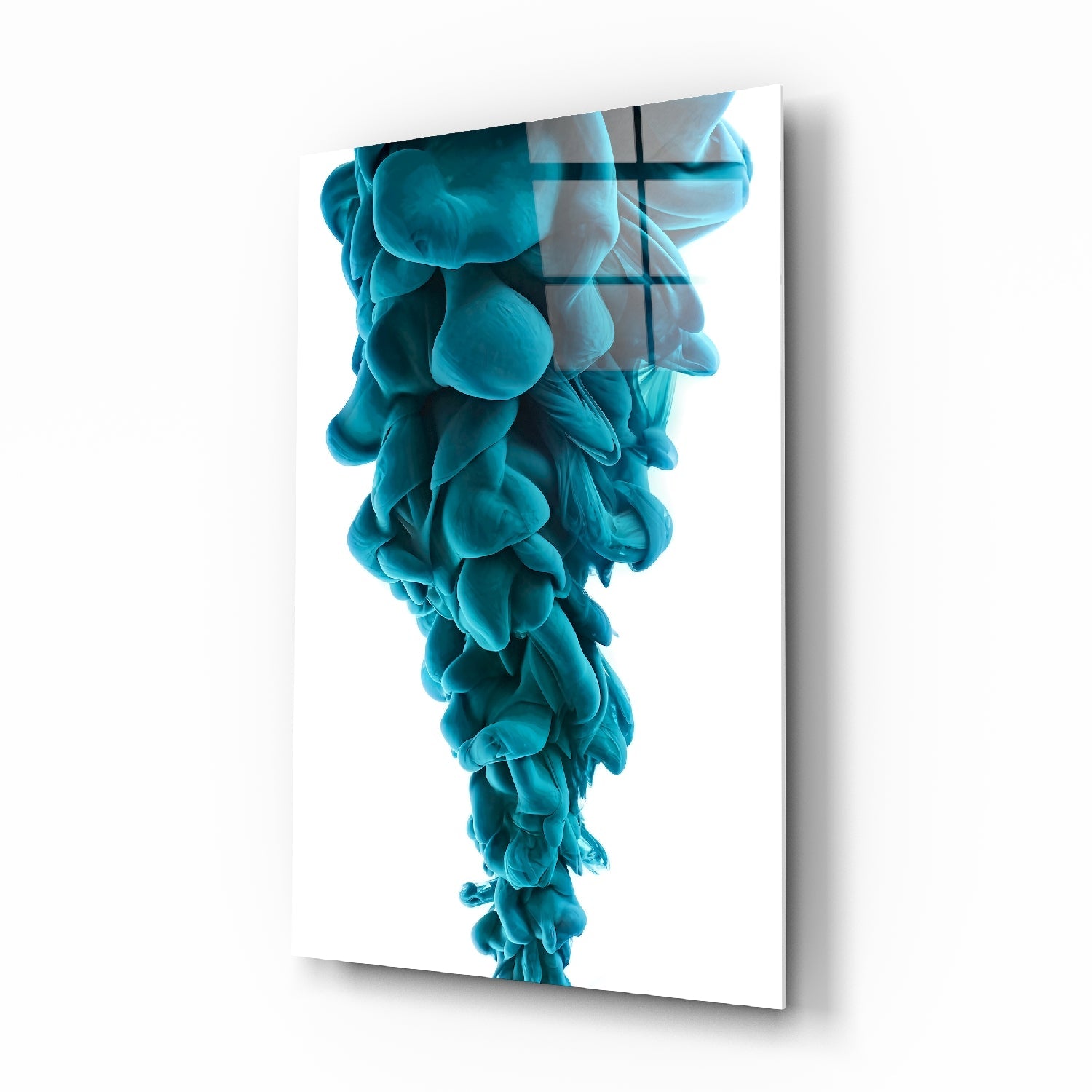 Blue Layers Glass Wall Art | Insigne Art Design