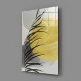 Autumn Yellow Glass Wall Art | Insigne Art Design