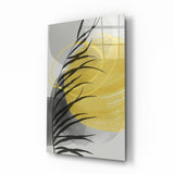 Autumn Yellow Glass Wall Art | Insigne Art Design