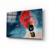 Baloon to the Moon Glass Wall Art | Insigne Art Design