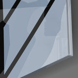 Lines of Leaf Glass Wall Art | Insigne Art Design